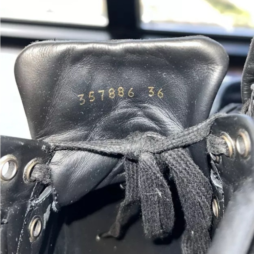 Balenciaga Leather and Suede Women’s Black High-Top Sneakers - Picture 7 of 13